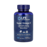 Life Extension - Super Omega-3 EPA/DHA Fish Oil, Sesame Lignans & Olive Extract 120 Softgels